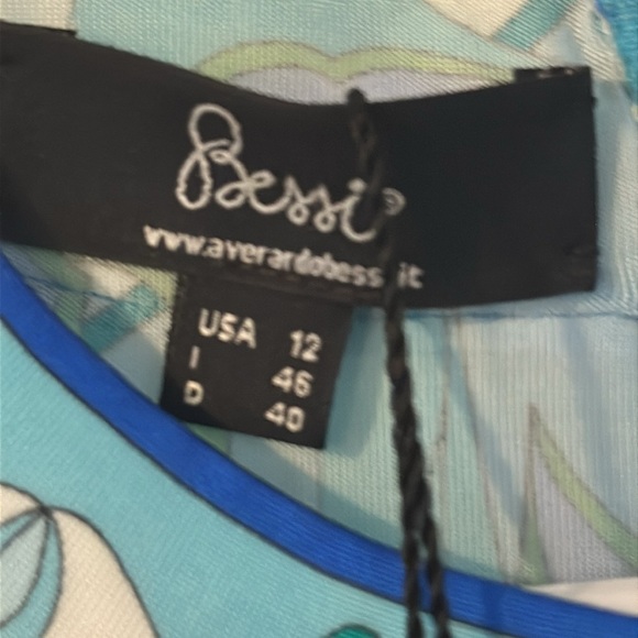 NWT Women’s Averardo Bessi Italian Made Floral Print Dressss Size 12 - Picture 6 of 11